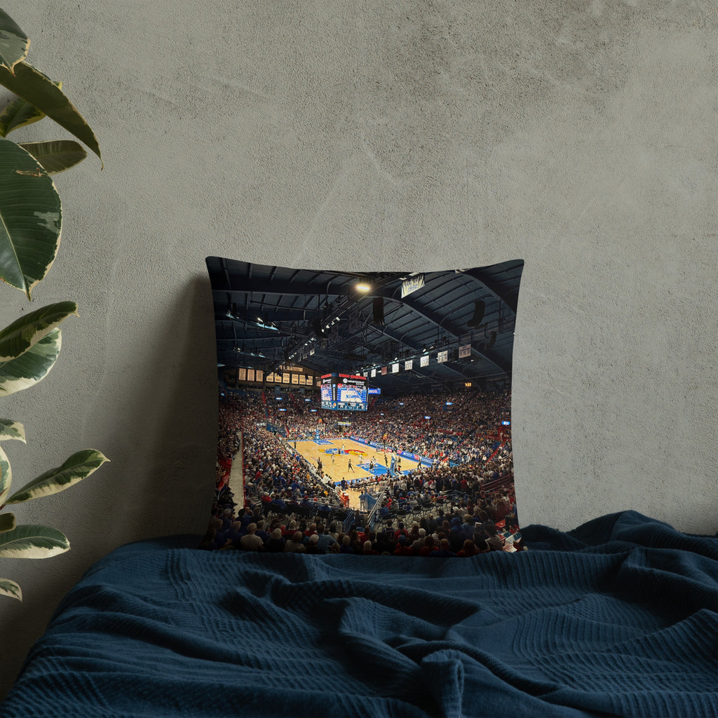 Kansas Jayhawks Basketball Pillow - Stadium Vagabond