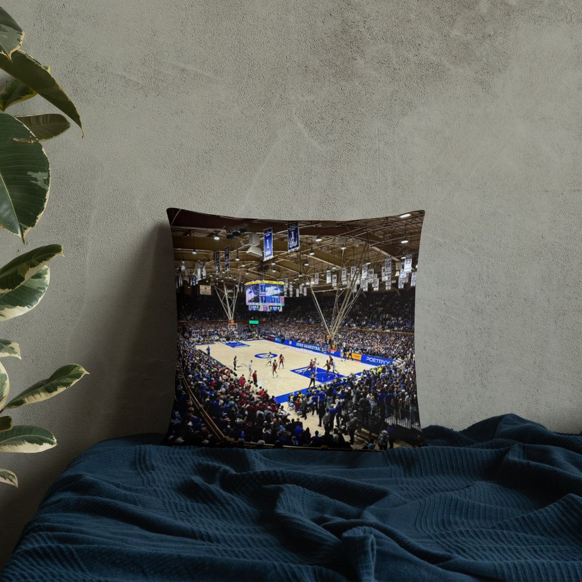 CUSTOMIZABLE Duke Blue Devils Basketball Pillow - Stadium Vagabond