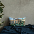 Boston Celtics and Boston Bruins- New and Old Boston Garden Pillow - Stadium Vagabond