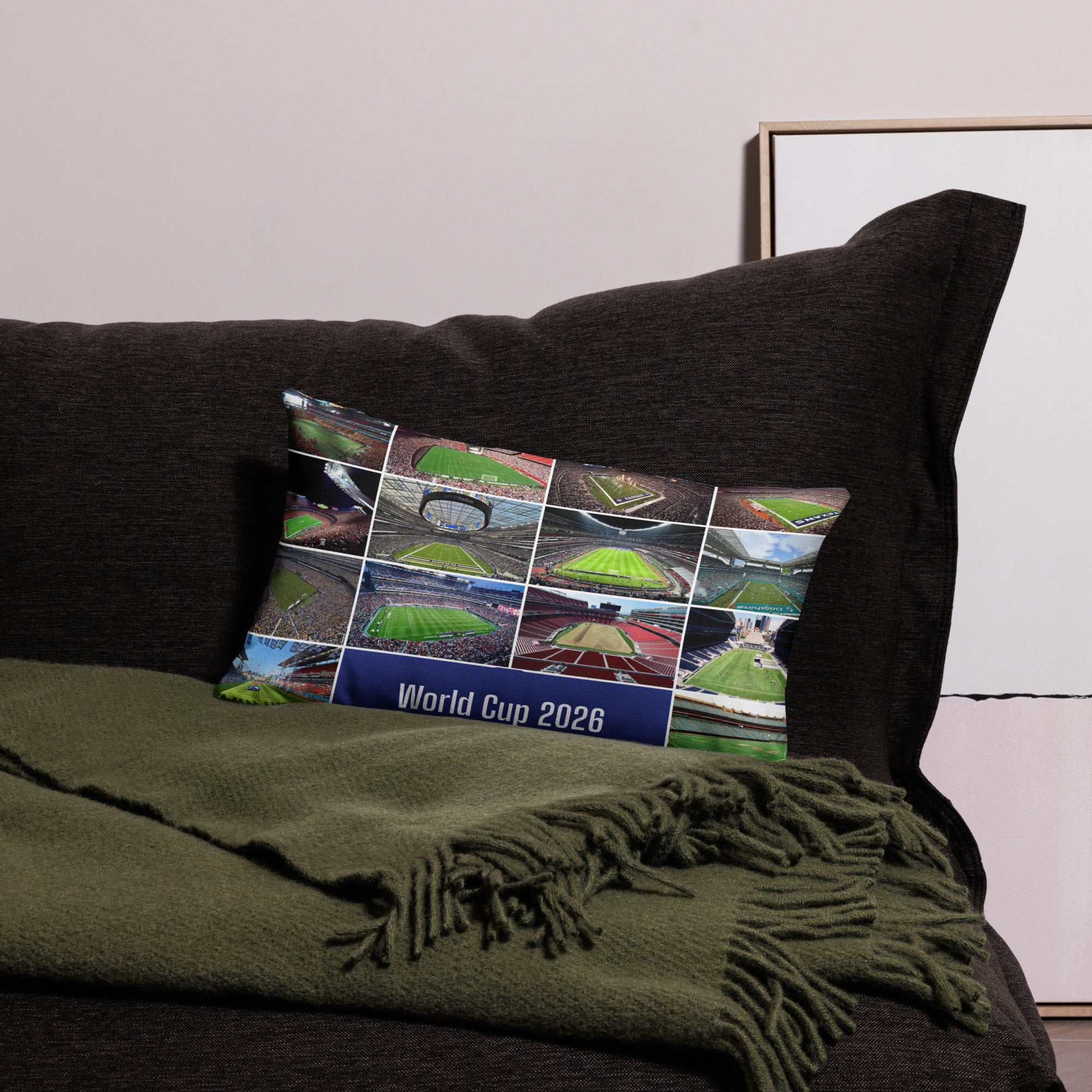 Stadiums of the 2026 World Cup Pillow - Stadium Vagabond
