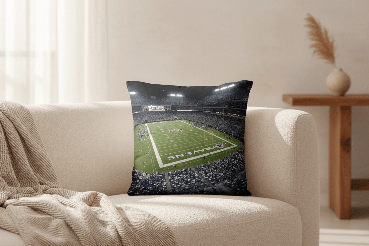 Baltimore Ravens Pillow - Stadium Vagabond