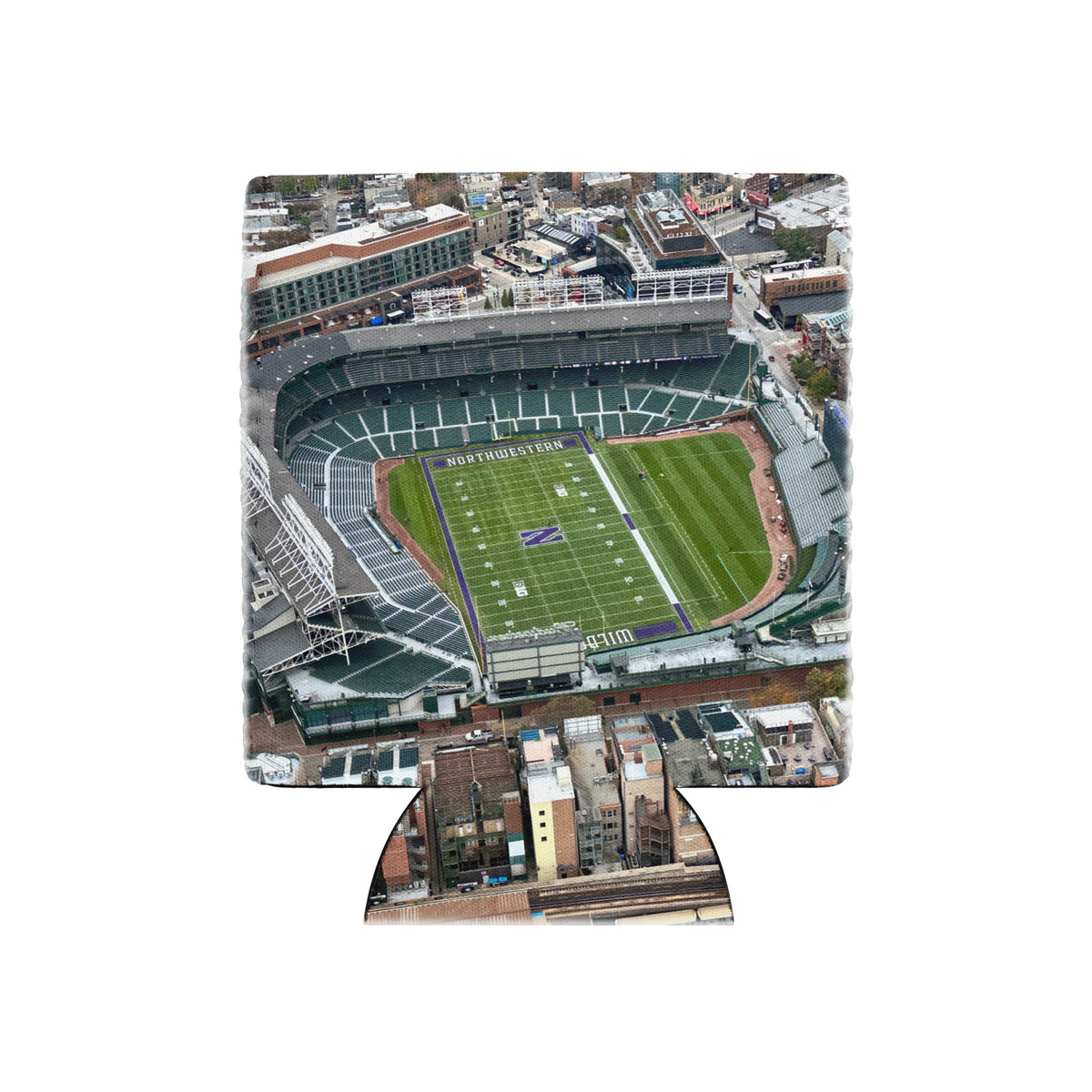 Northwestern Football at Wrigley Koozie - Stadium Vagabond