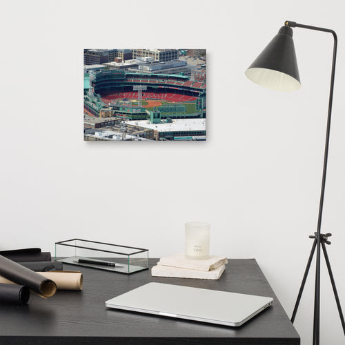 Aerial View of Fenway Park Canvas - Stadium Vagabond