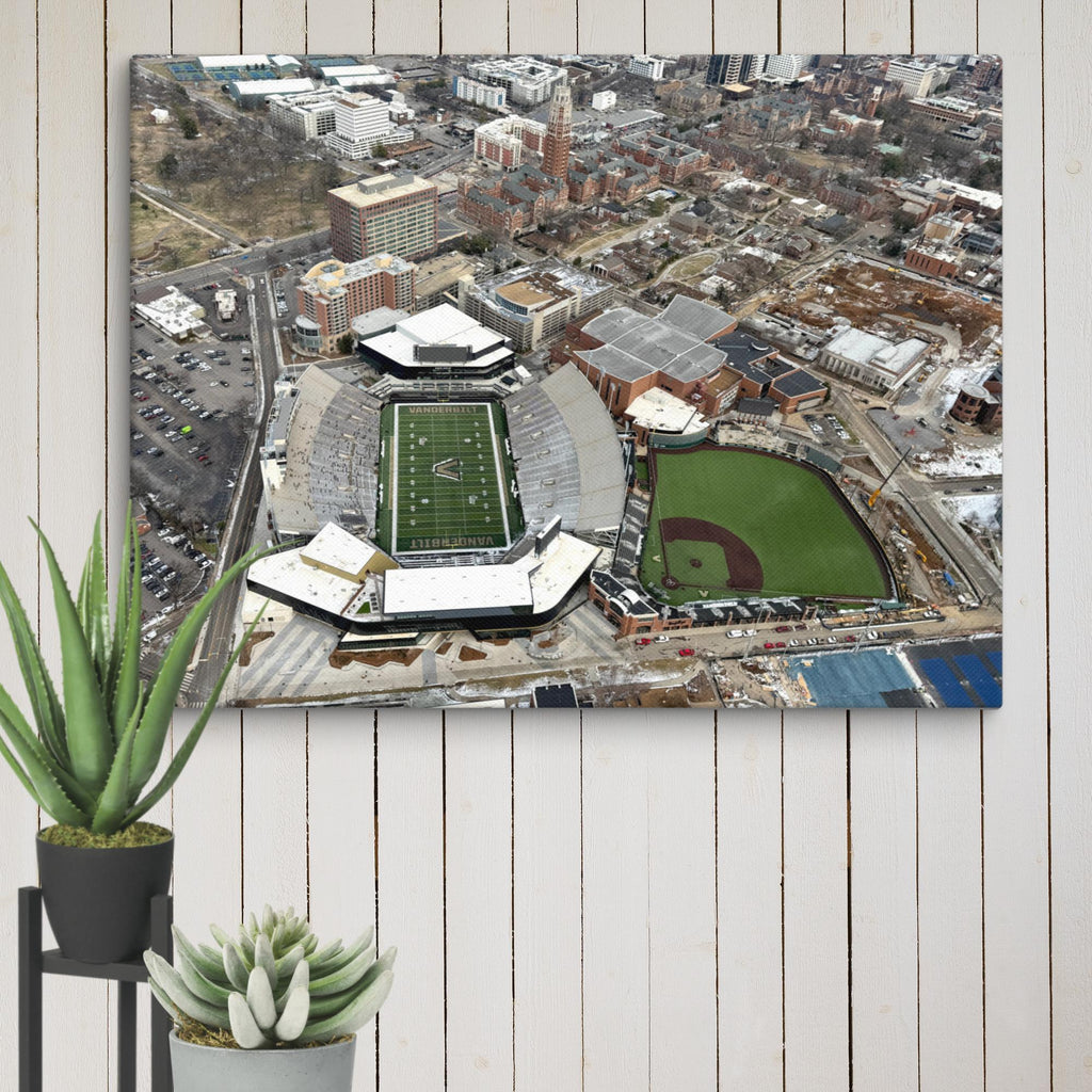 Vanderbilt From the Sky Canvas - Stadium Vagabond