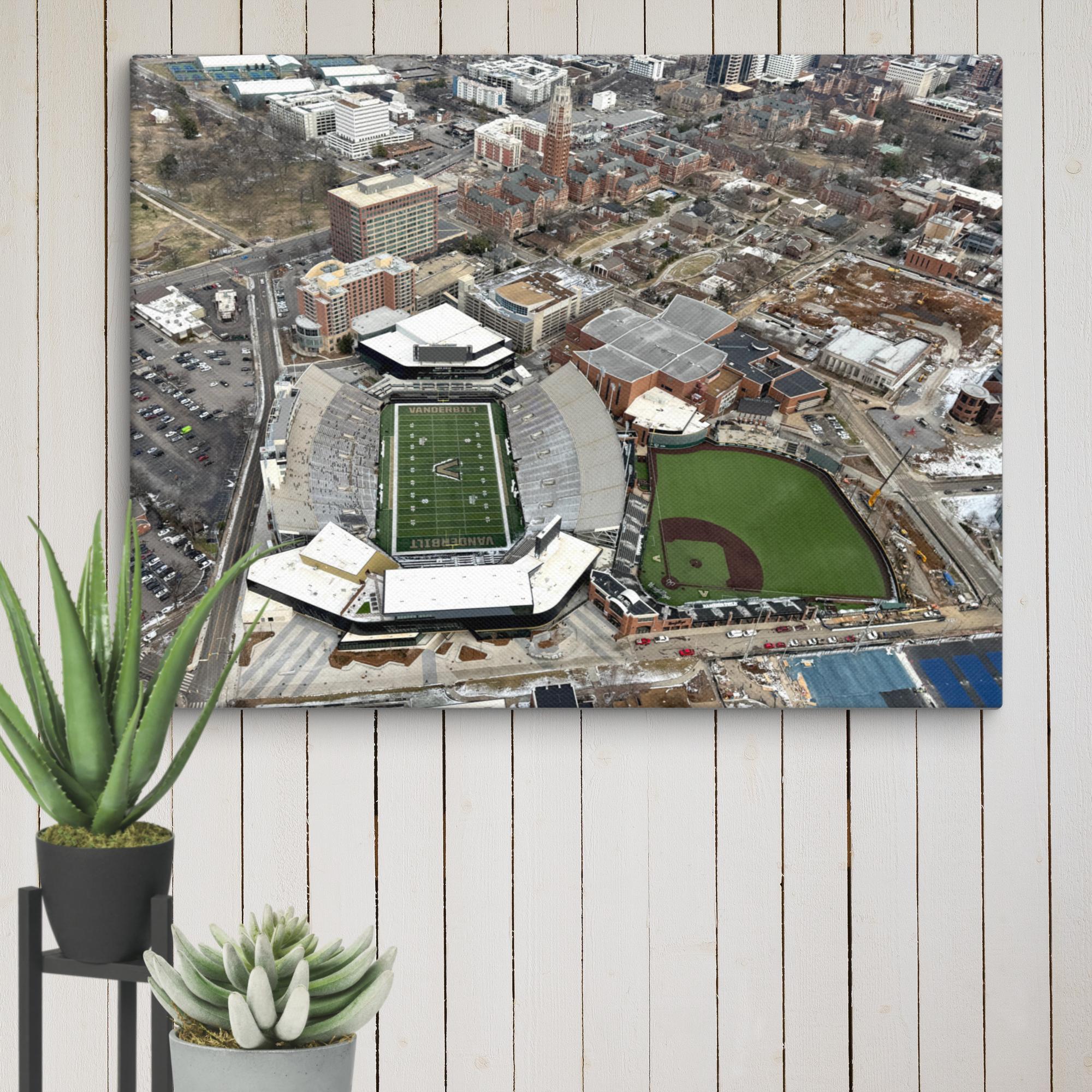 Vanderbilt From the Sky Canvas - Stadium Vagabond