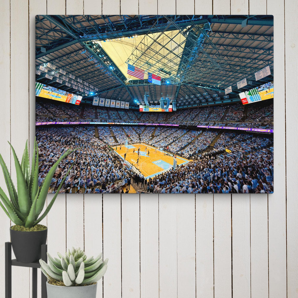 UNC Tar Heels Basketball Carmichael Arena Canvas - Stadium Vagabond