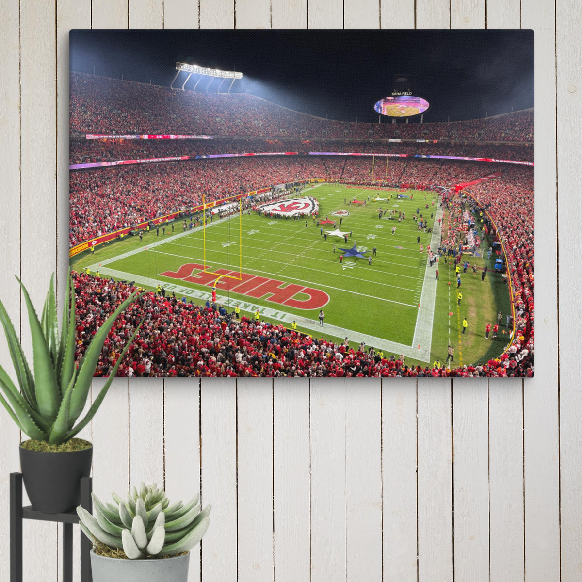 Kansas City Chiefs - Arrowhead Stadium Canvas - Stadium Vagabond