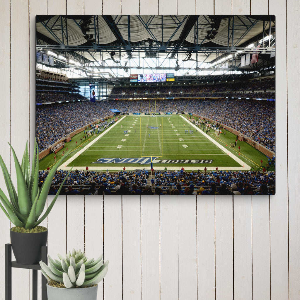 Detroit Lions Ford Field Canvas - Stadium Vagabond