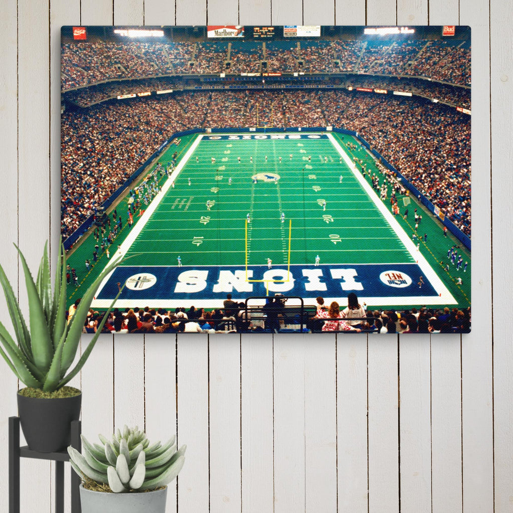 Detroit Lions Pontiac Silverdome Canvas - Stadium Vagabond