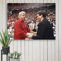 Coack K and Bobby Knight Shake Hands Canvas - Stadium Vagabond