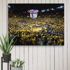 Michigan Wolverines Crisler Center Basketball Canvas