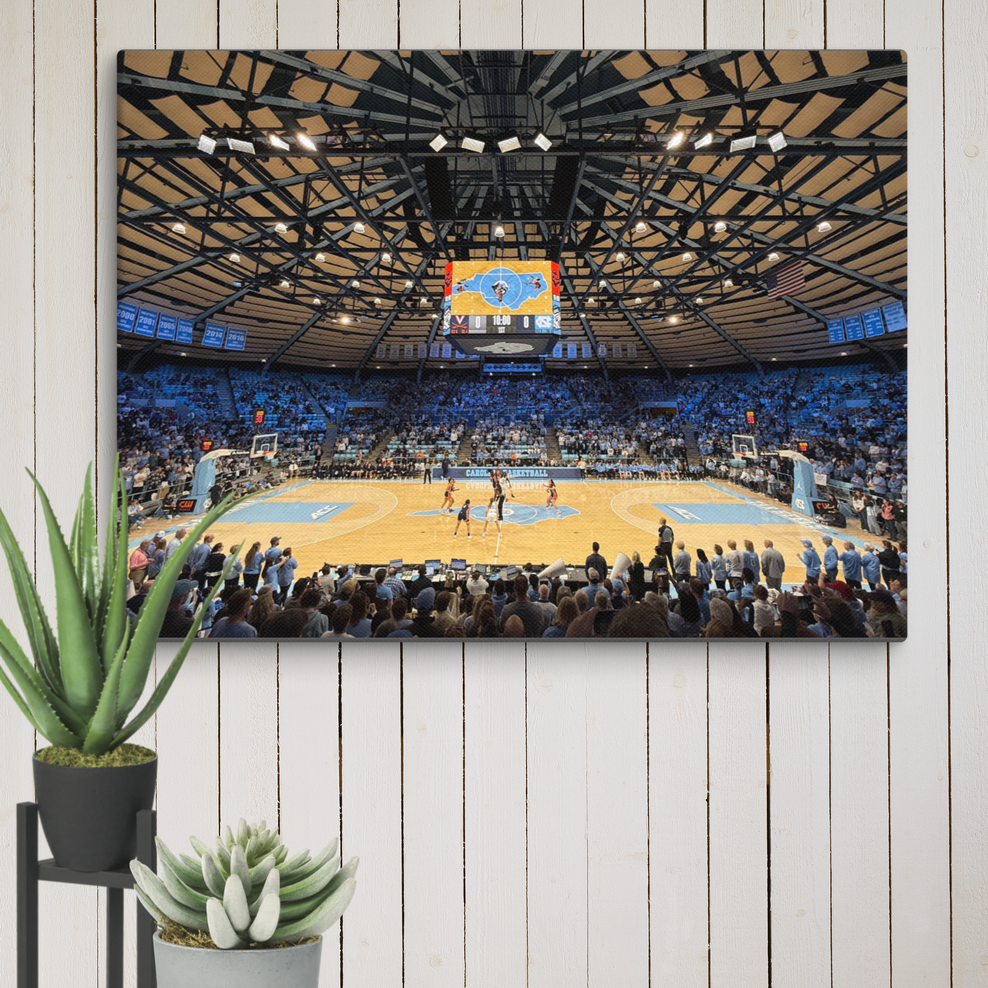 UNC Tar Heels Basketball Canvas