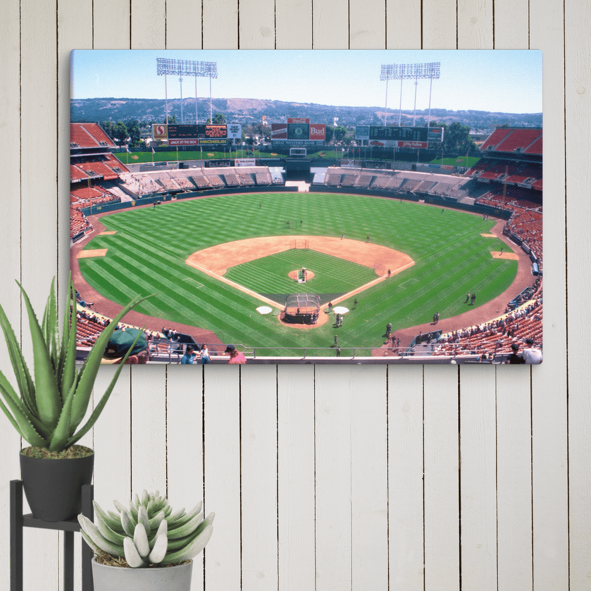 Oakland Coliseum 1993 Canvas - Stadium Vagabond