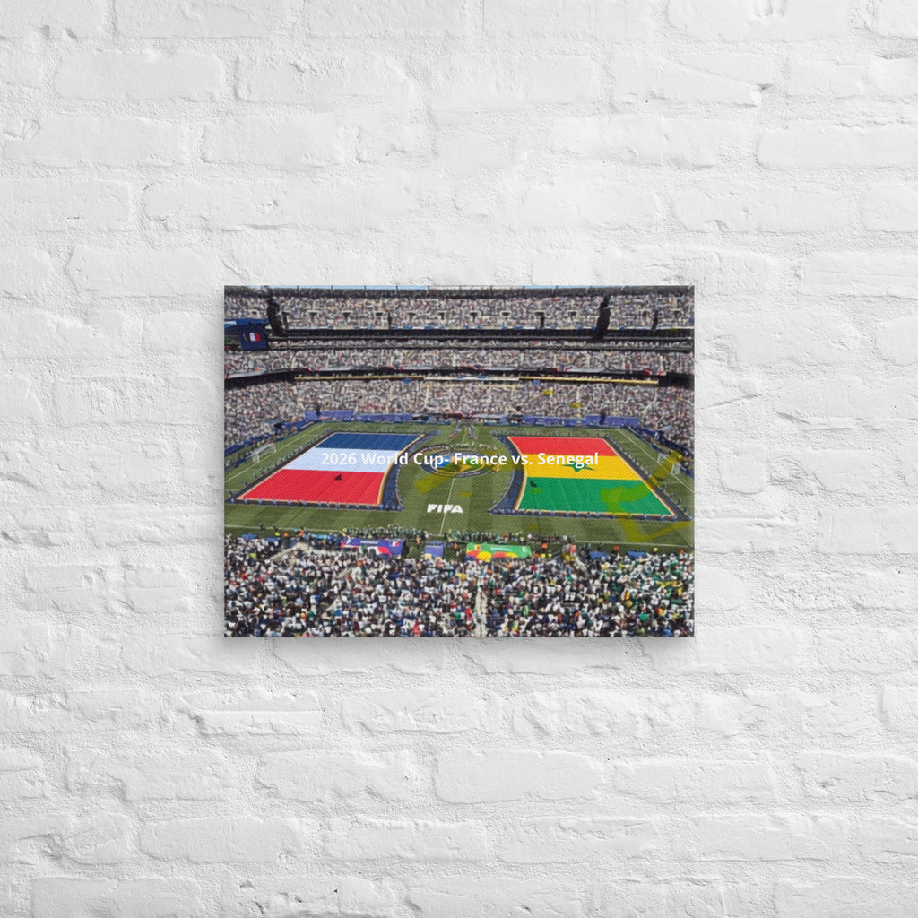 France vs Senegal 2026 World Cup Canvas - Stadium Vagabond