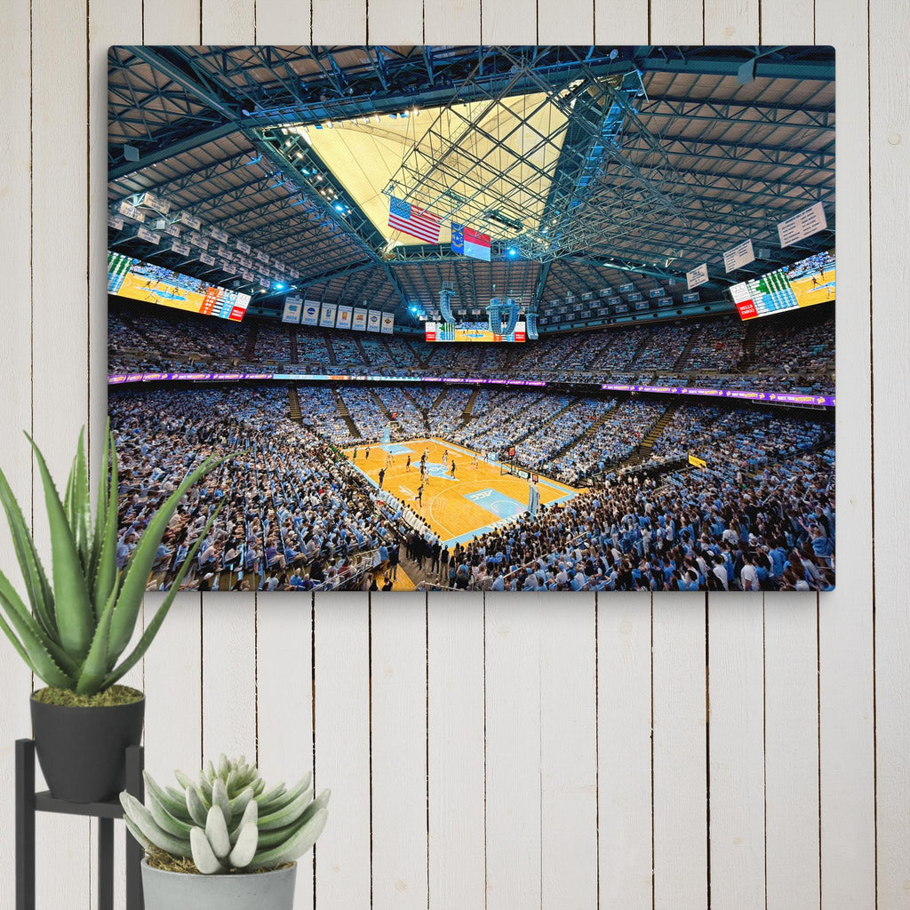UNC Tar Heels Basketball Carmichael Arena Canvas - Stadium Vagabond