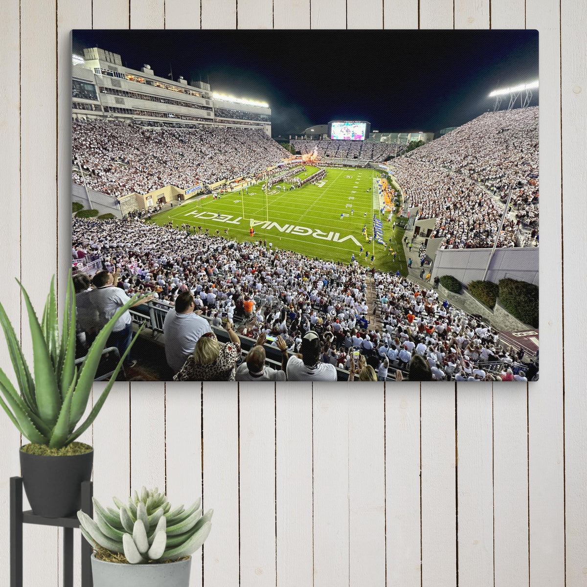Virginia Tech Hokies Lane Stadium Canvas - Stadium Vagabond