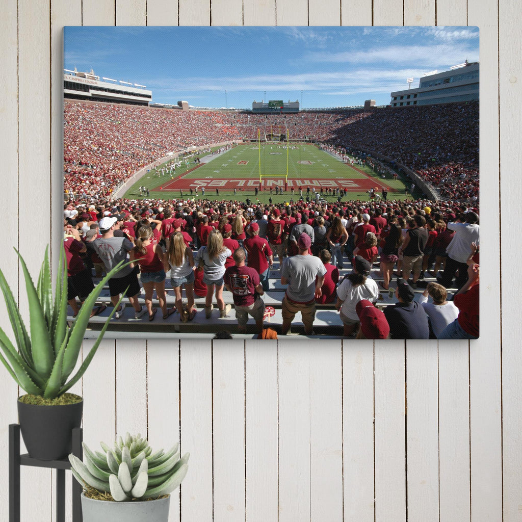 Florida State Seminoles End Zone - Doak S. Campbell Stadium Canvas - Stadium Vagabond