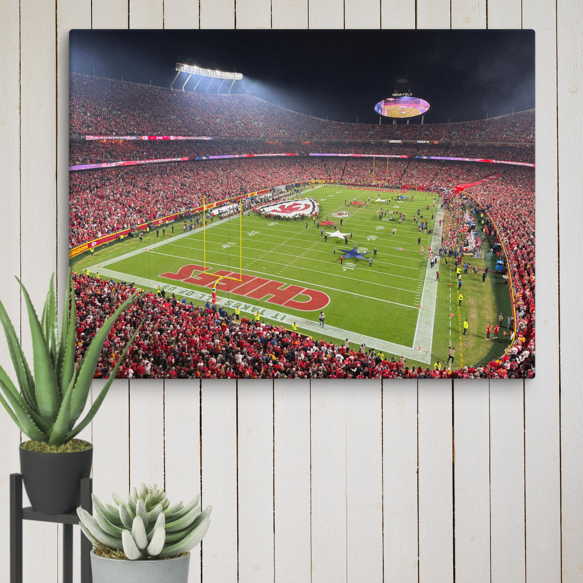 Kansas City Chiefs - Arrowhead Stadium Canvas - Stadium Vagabond