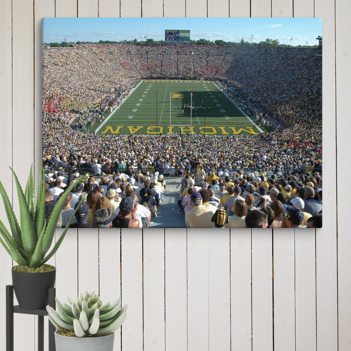 Michigan Wolverines "Big House" Canvas - Stadium Vagabond