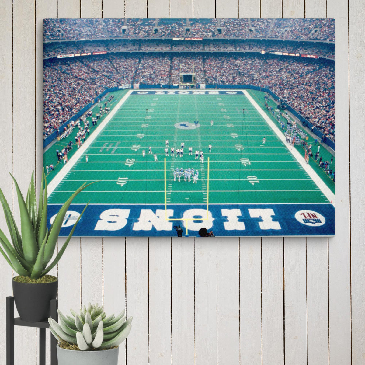 Detroit Lions Pontiac Silverdome Canvas - Stadium Vagabond