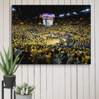 Michigan Wolverines Crisler Center Basketball Canvas