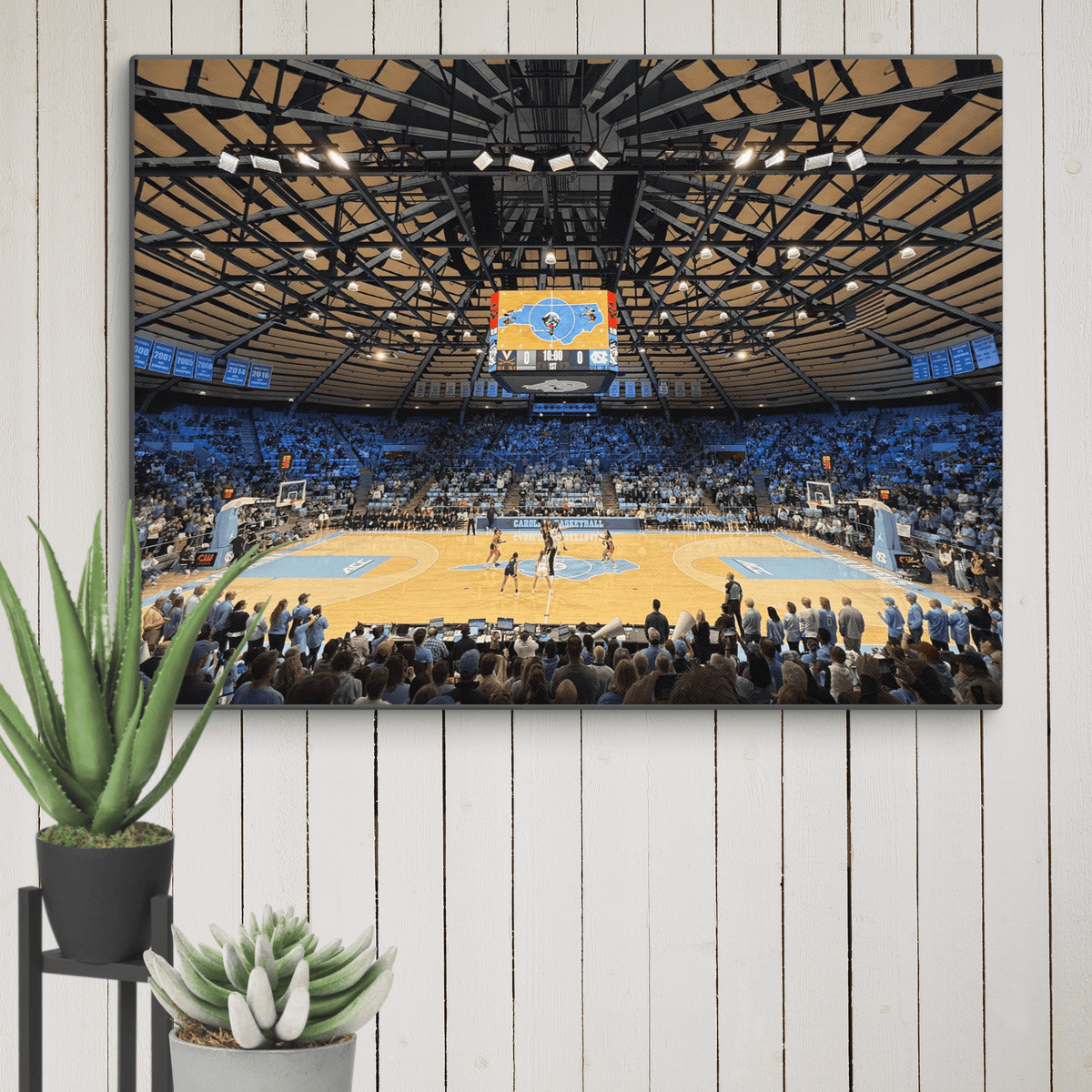 UNC Tar Heels Basketball Canvas - Stadium Vagabond