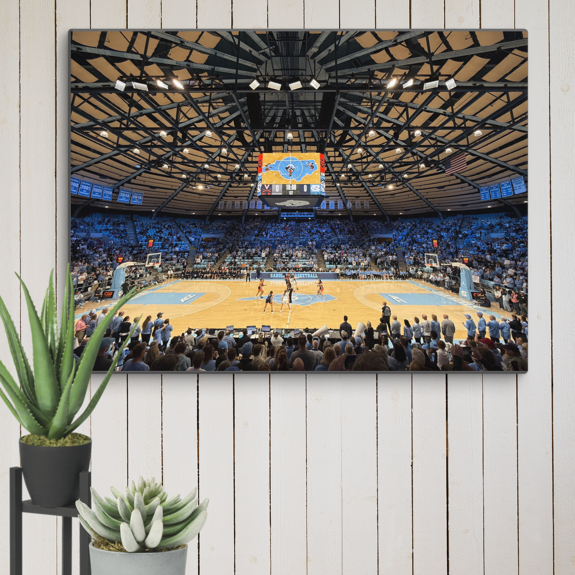 UNC Tar Heels Basketball Canvas