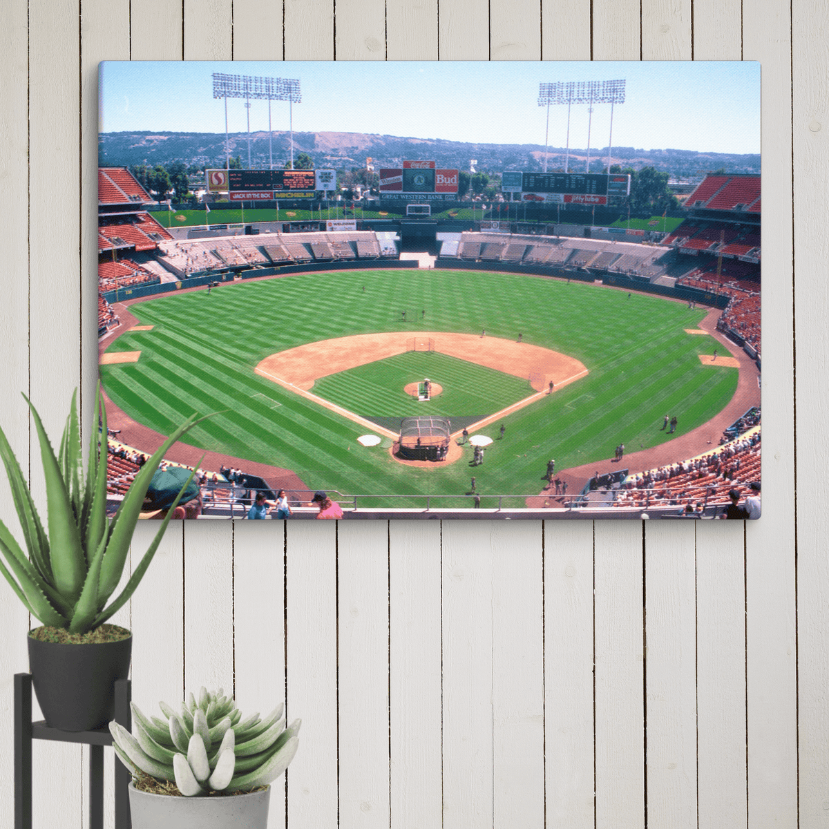 Oakland Coliseum 1993 Canvas - Stadium Vagabond