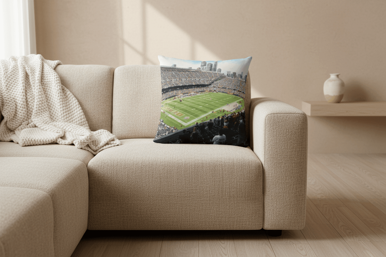 Chicago Bears Pillow - Stadium Vagabond