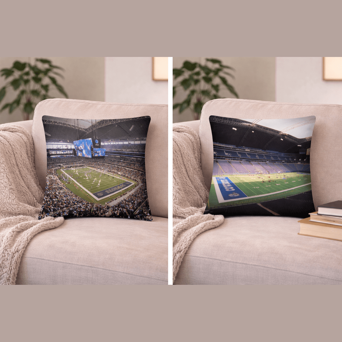 Dallas Cowboys AT&T Stadium Double - Sided Pillow - Stadium Vagabond