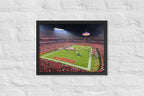 Arrowhead Stadium - Home of the Kansas City Chiefs Framed Poster (12x16) - Stadium Vagabond