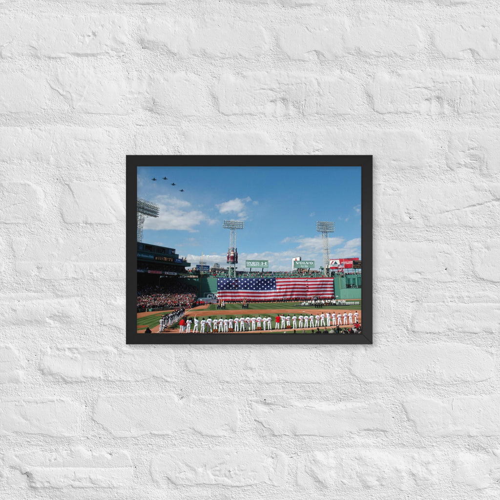 Boston Red Sox Opening Day 2005, Curse is Broken Framed Poster - Stadium Vagabond