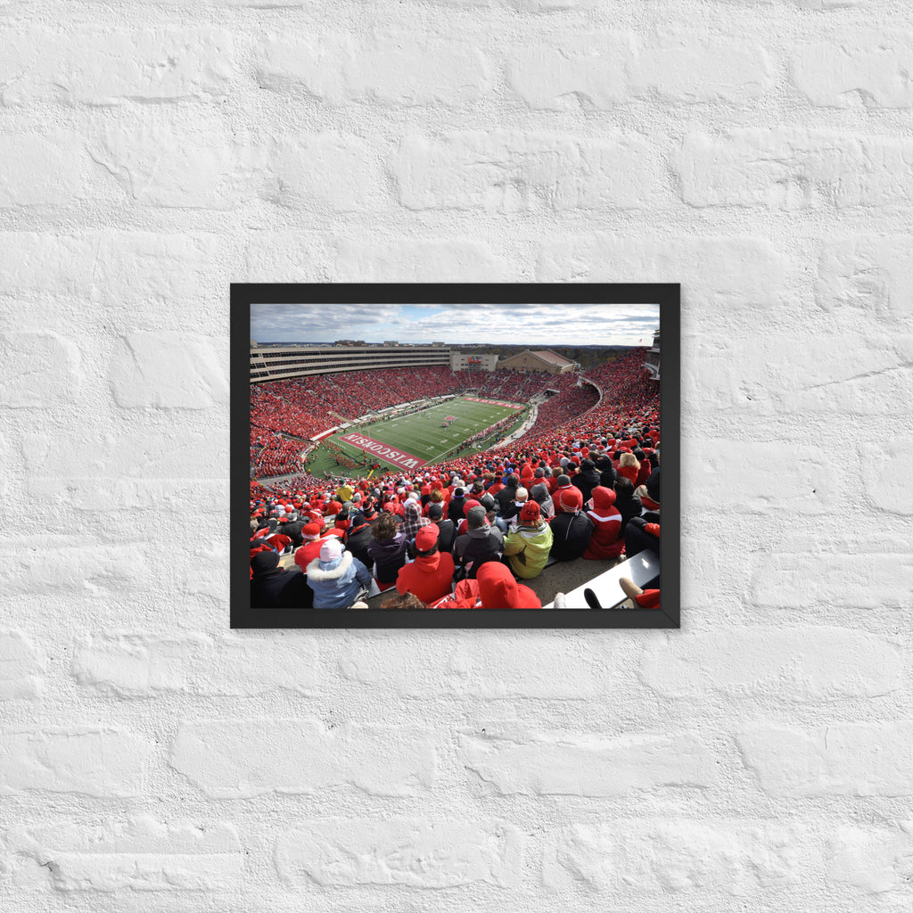 Camp Randall - Home of the Wisconsin Badgers Framed Poster - Stadium Vagabond