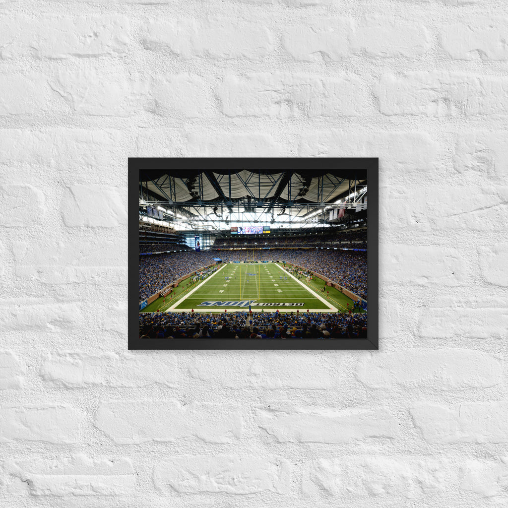 Detroit Lions Ford Field Framed Poster - Stadium Vagabond