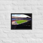 Camp Nou - Home of FC Barcelona Framed Poster - Stadium Vagabond