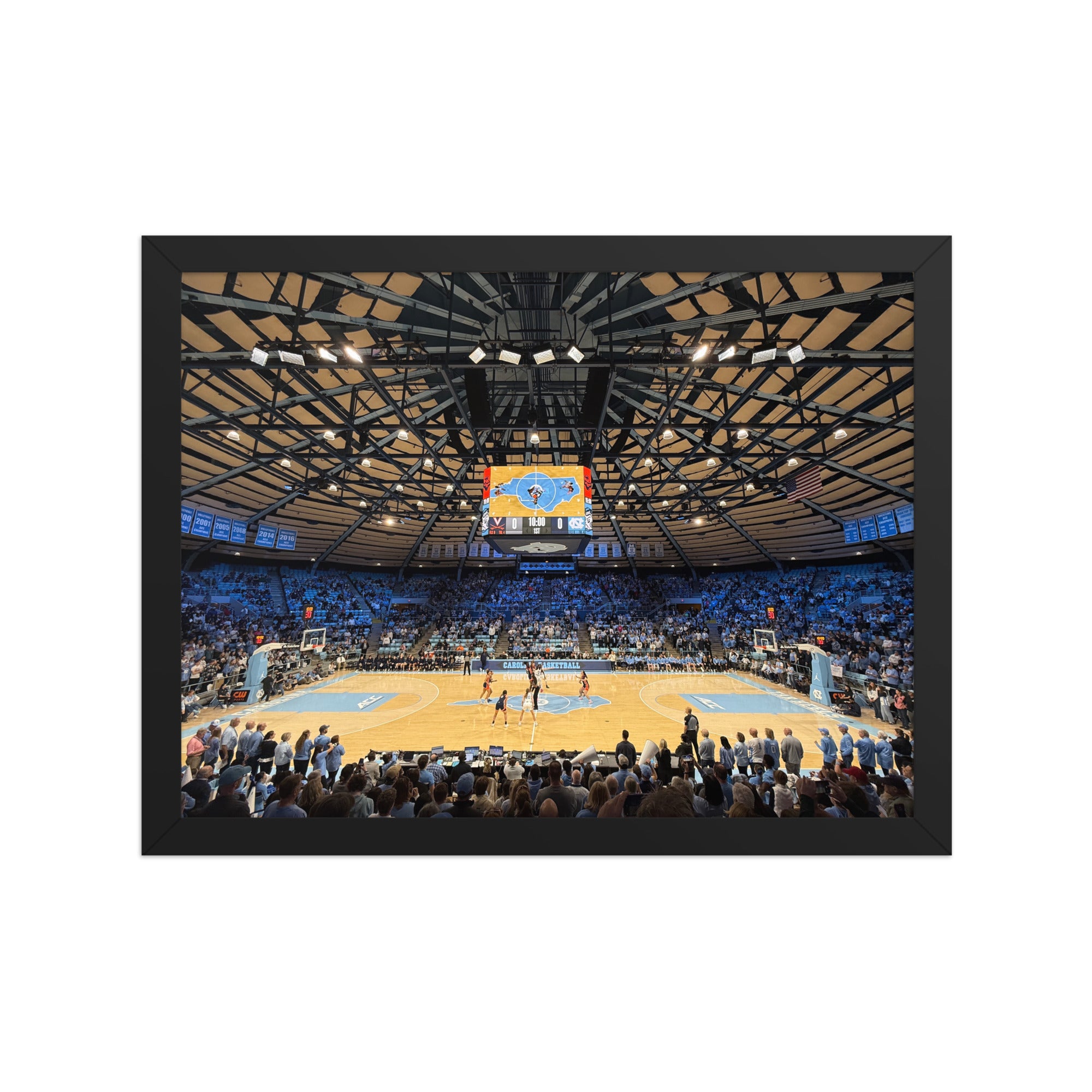 UNC Tar Heels Basketball Framed poster - Stadium Vagabond