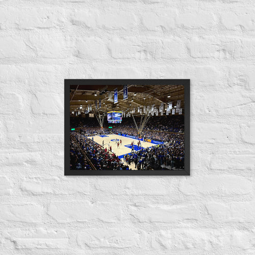 Duke Blue Devils Basketball Framed poster - Stadium Vagabond