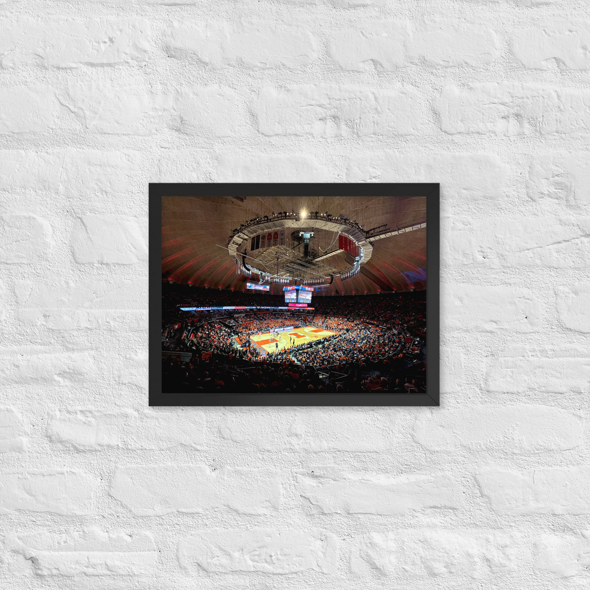 University of Illinois Basketball Framed poster - Stadium Vagabond
