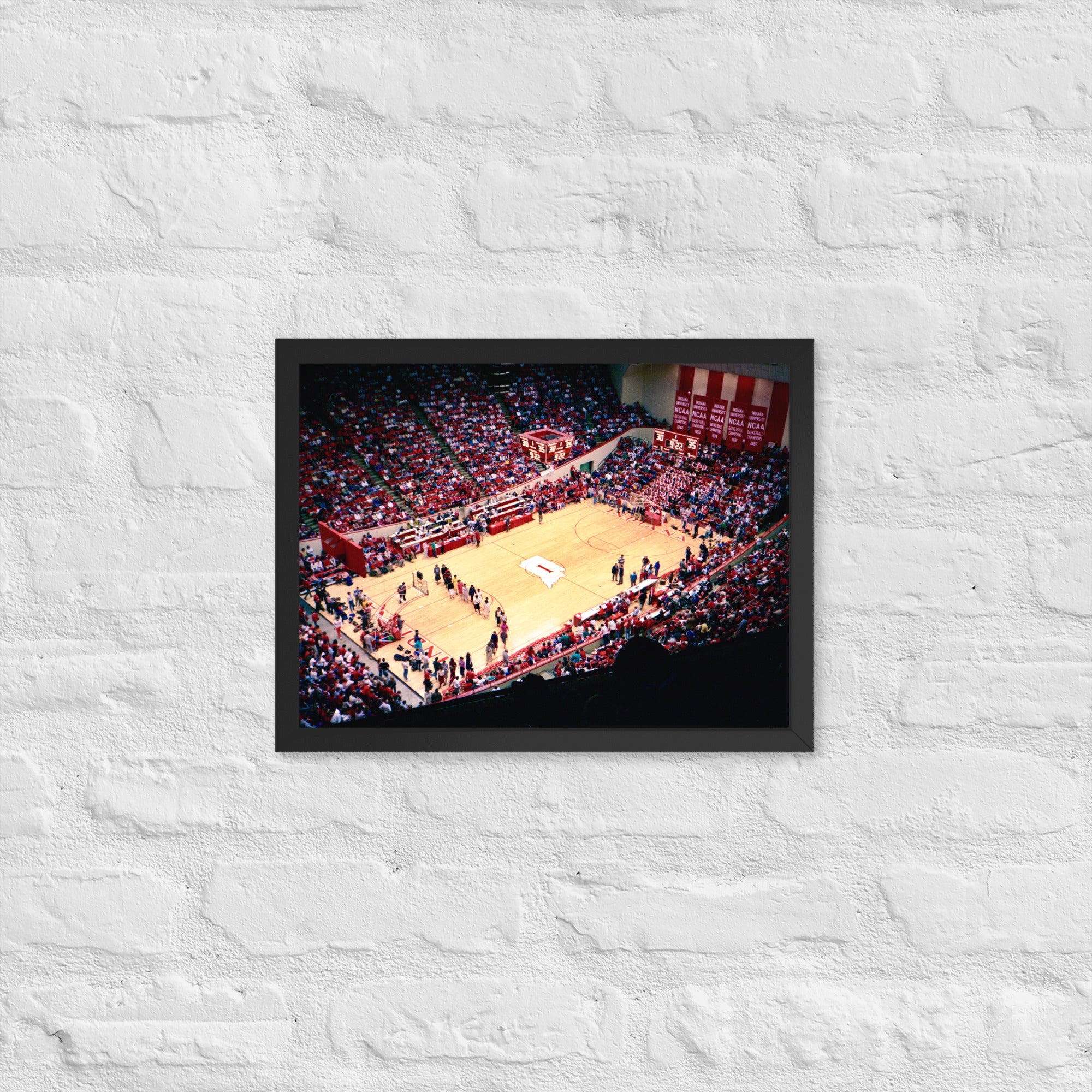 Indiana Hoosiers Basketball Framed poster - Stadium Vagabond