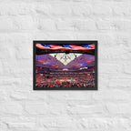Syracuse Orangemen Basketball Framed poster - Stadium Vagabond