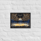 UNC Tar Heels Basketball Framed poster - Stadium Vagabond