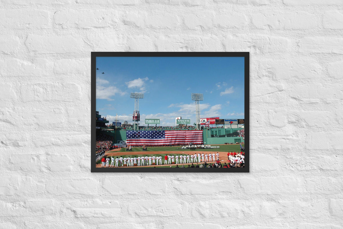 Boston Red Sox Opening Day 2005, Curse is Broken Framed Poster - Stadium Vagabond