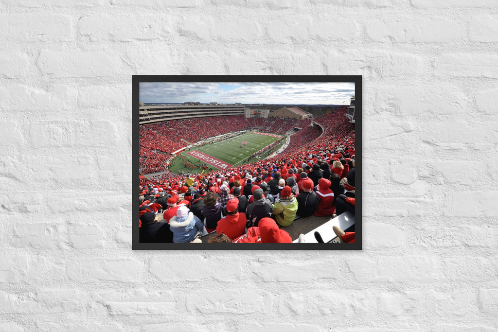 Camp Randall - Home of the Wisconsin Badgers Framed Poster - Stadium Vagabond