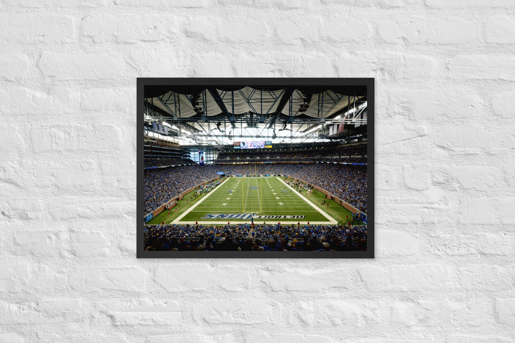 Detroit Lions Ford Field Framed Poster - Stadium Vagabond