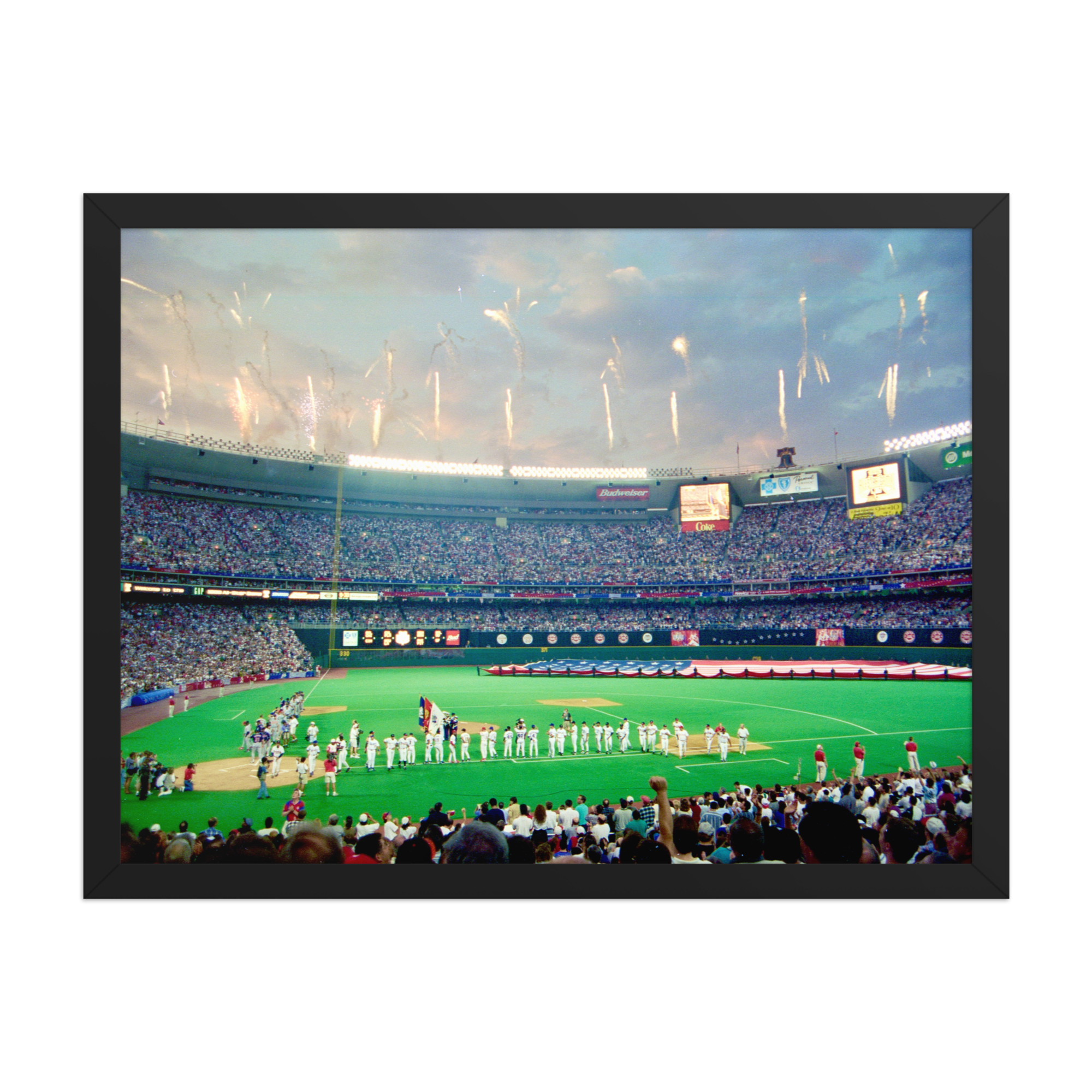 1996 All Star Game - Veterans Stadium Framed Poster - Stadium Vagabond