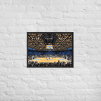 UNC Tar Heels Basketball Framed poster - Stadium Vagabond