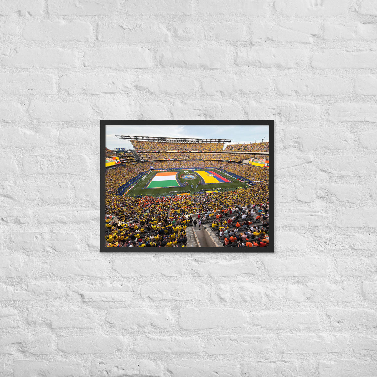 Ecuador vs. Ivory Coast 2026 World Cup Framed poster - Stadium Vagabond