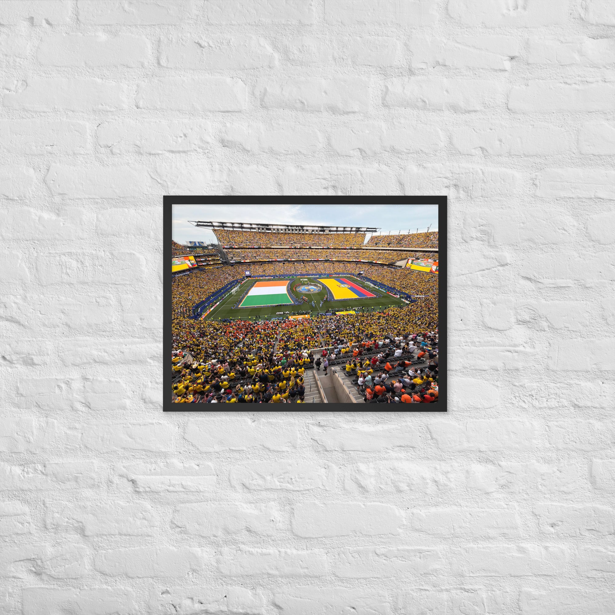 Ecuador vs. Ivory Coast 2026 World Cup Framed poster - Stadium Vagabond