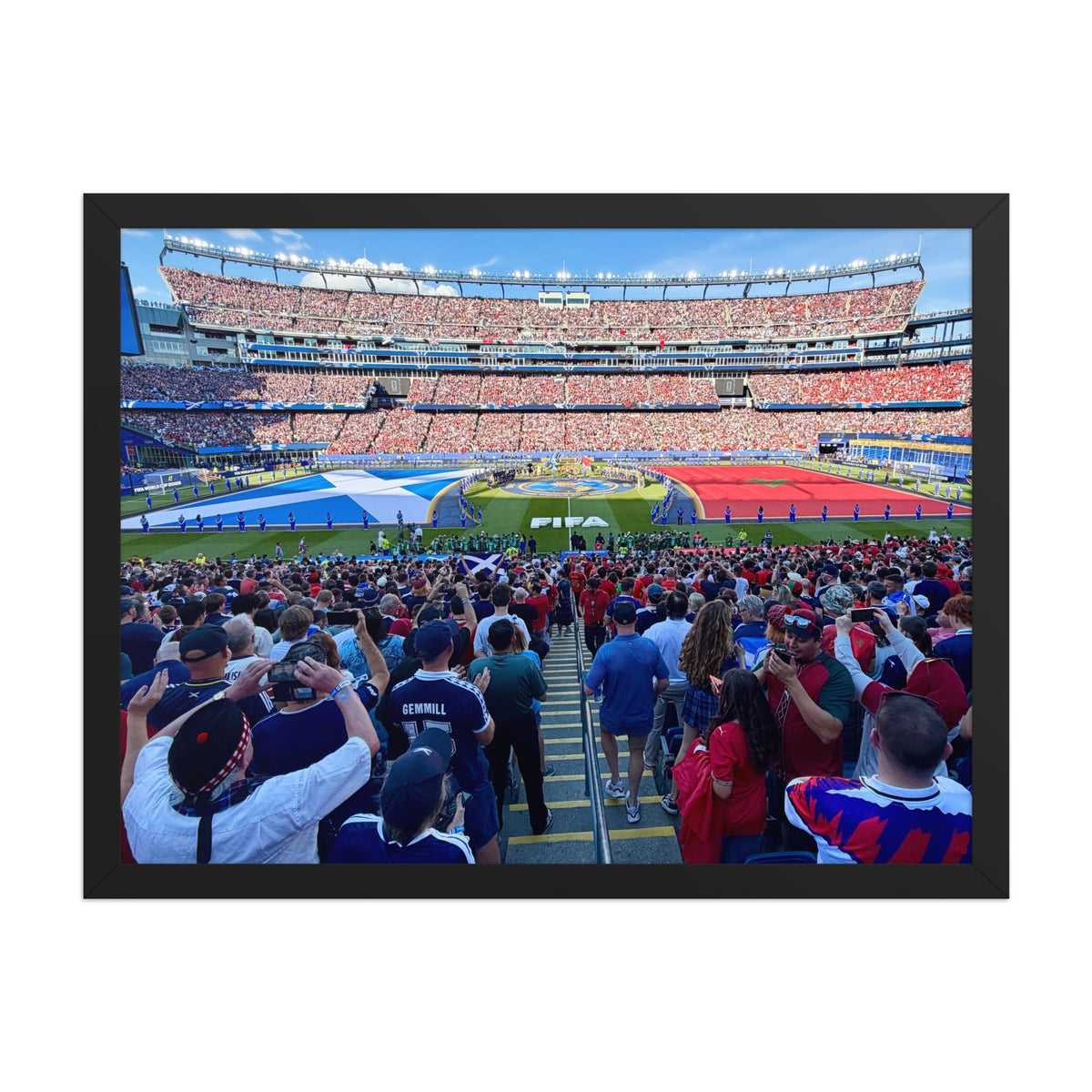 Scotland vs Morocco 2026 World Cup Framed poster - Stadium Vagabond
