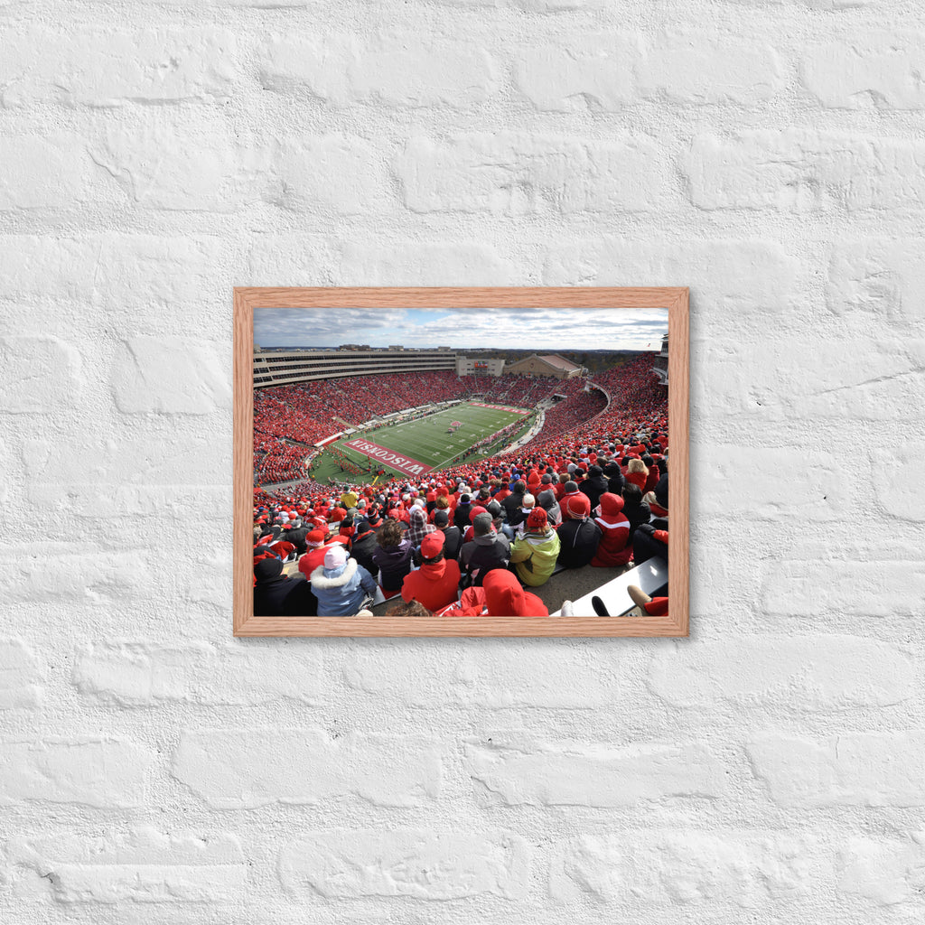 Camp Randall - Home of the Wisconsin Badgers Framed Poster - Stadium Vagabond
